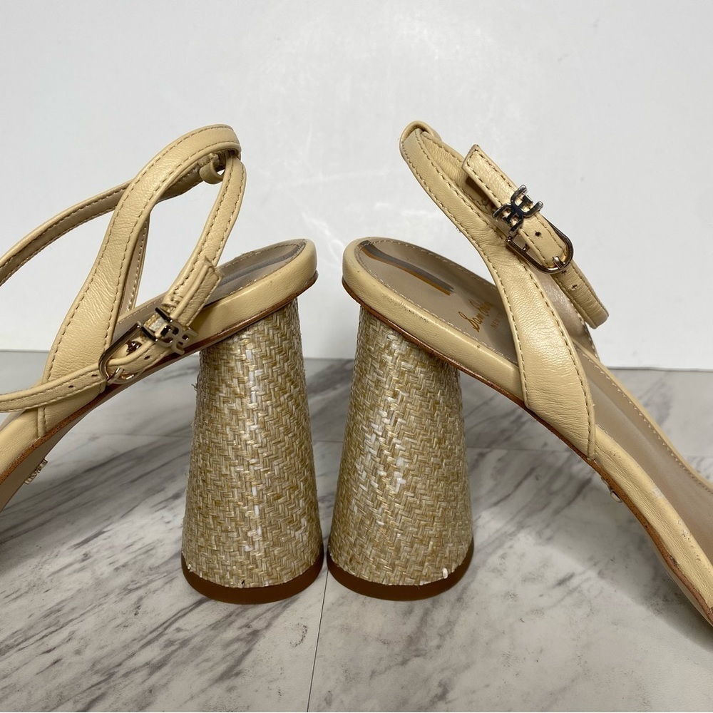 Sam Edelman Kia Yellow Block Heel Sandal 9M - Picture 8 of 15